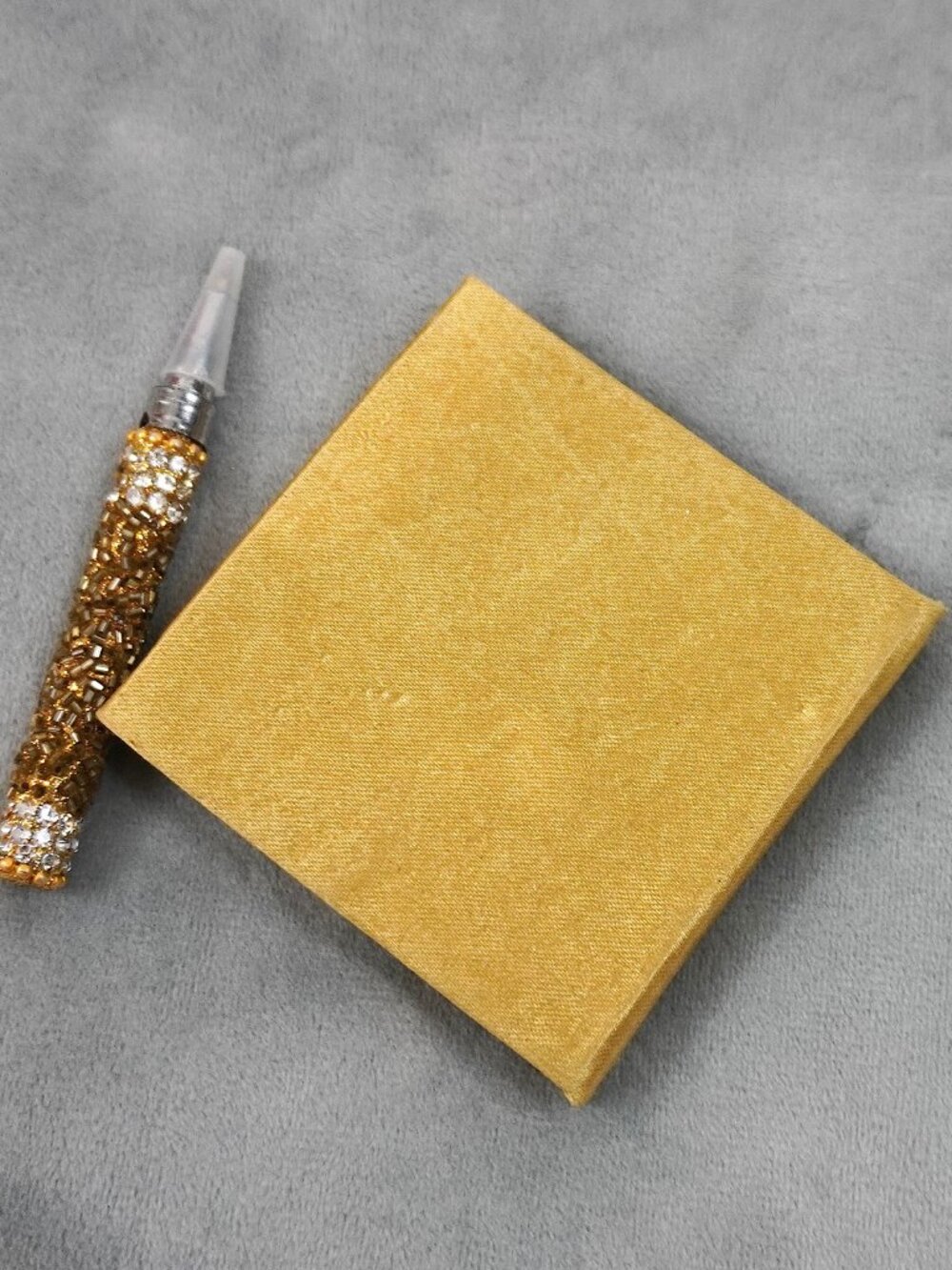Rhinestone "L" Mini Notebook & Pen - Picture 4 of 4